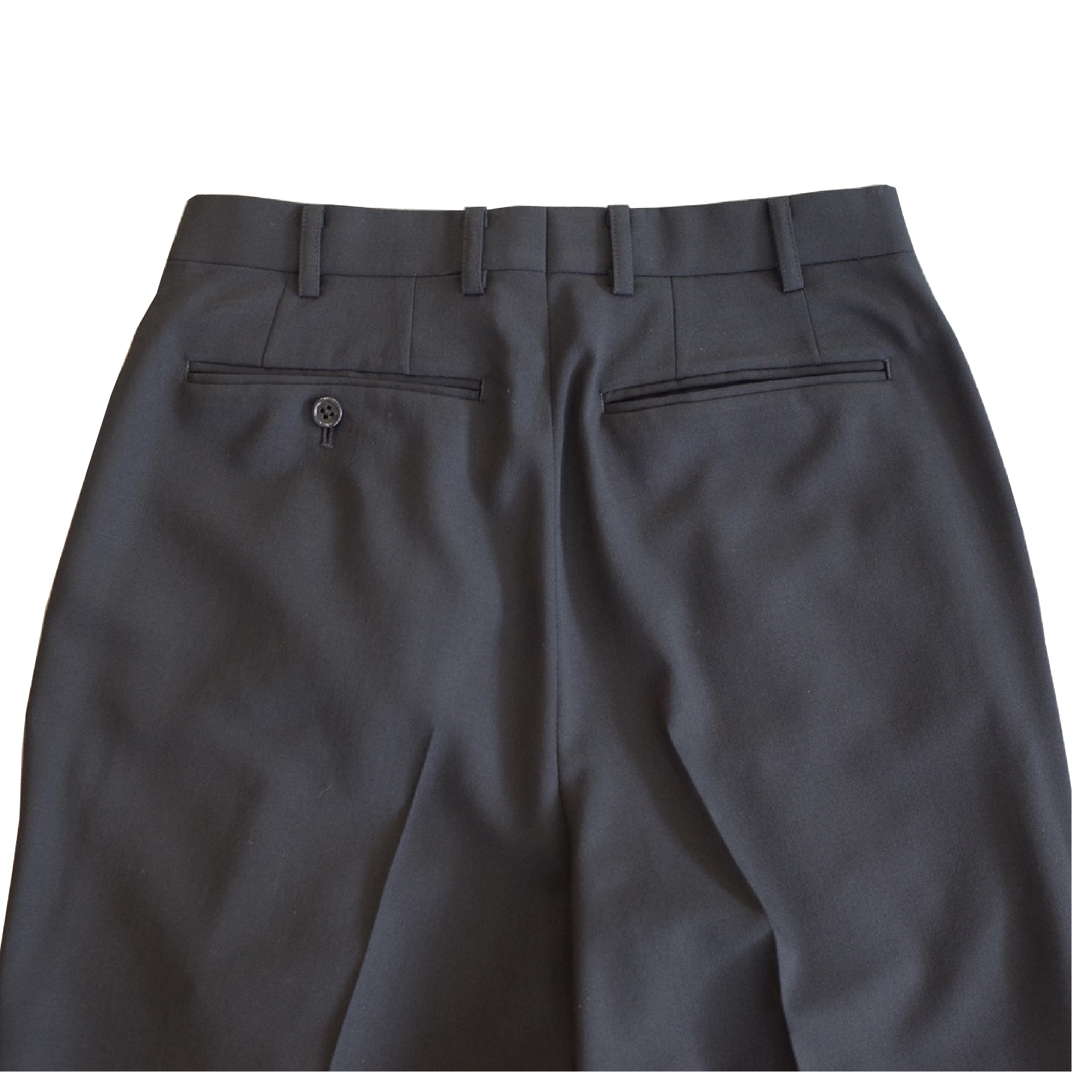 CECUM WOOL SLACKS BLACK シーカム ウールスラックス ブラック