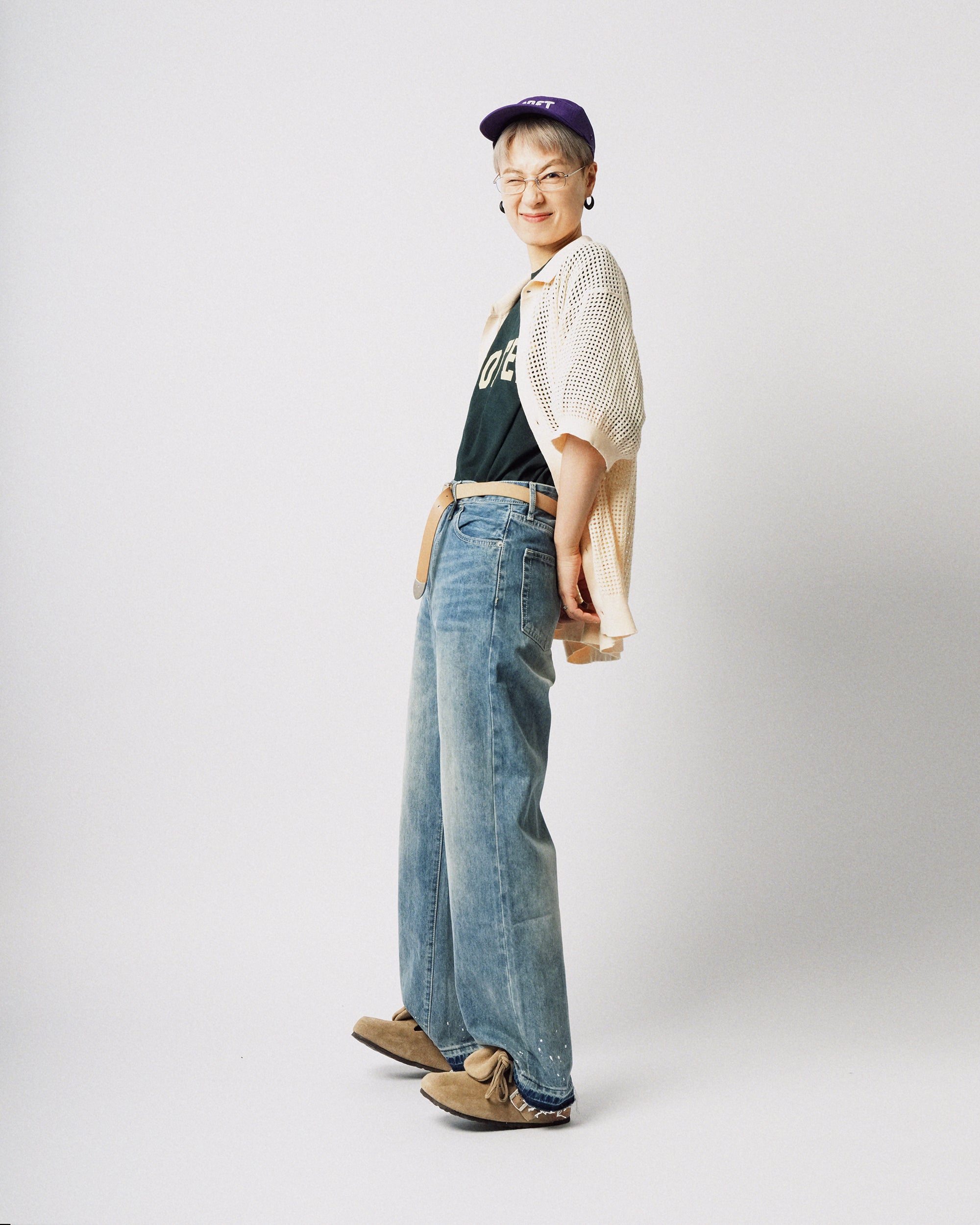Loose Denim Pants