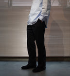CECUM WOOL SLACKS BLACK シーカム ウールスラックス ブラック