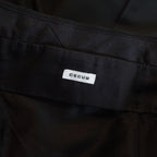 CECUM WOOL SLACKS BLACK シーカム ウールスラックス ブラック