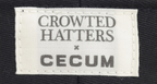 CECUM × CROWTED HATTERS ノーブルキャスケット